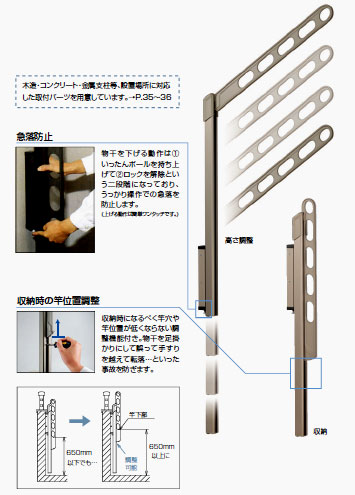 川口技研　腰壁用ホスクリーン　上下式　ハイグレードタイプ　LP-55-S（シルバー）　1セット（2本組）